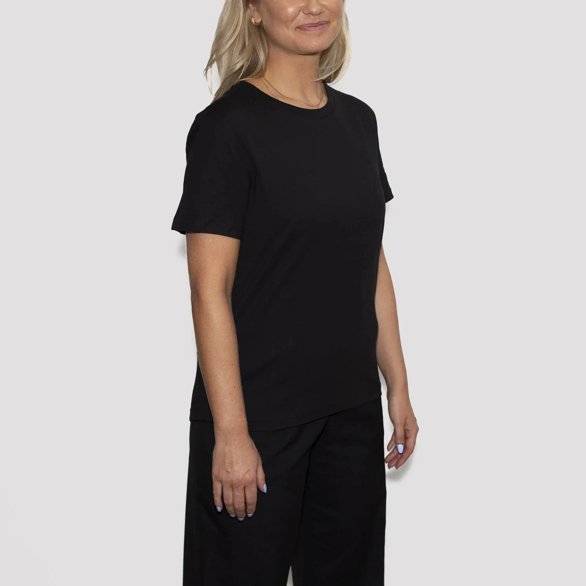 3 Pack | Women’s T-Shirts, Recycled Cotton, Black