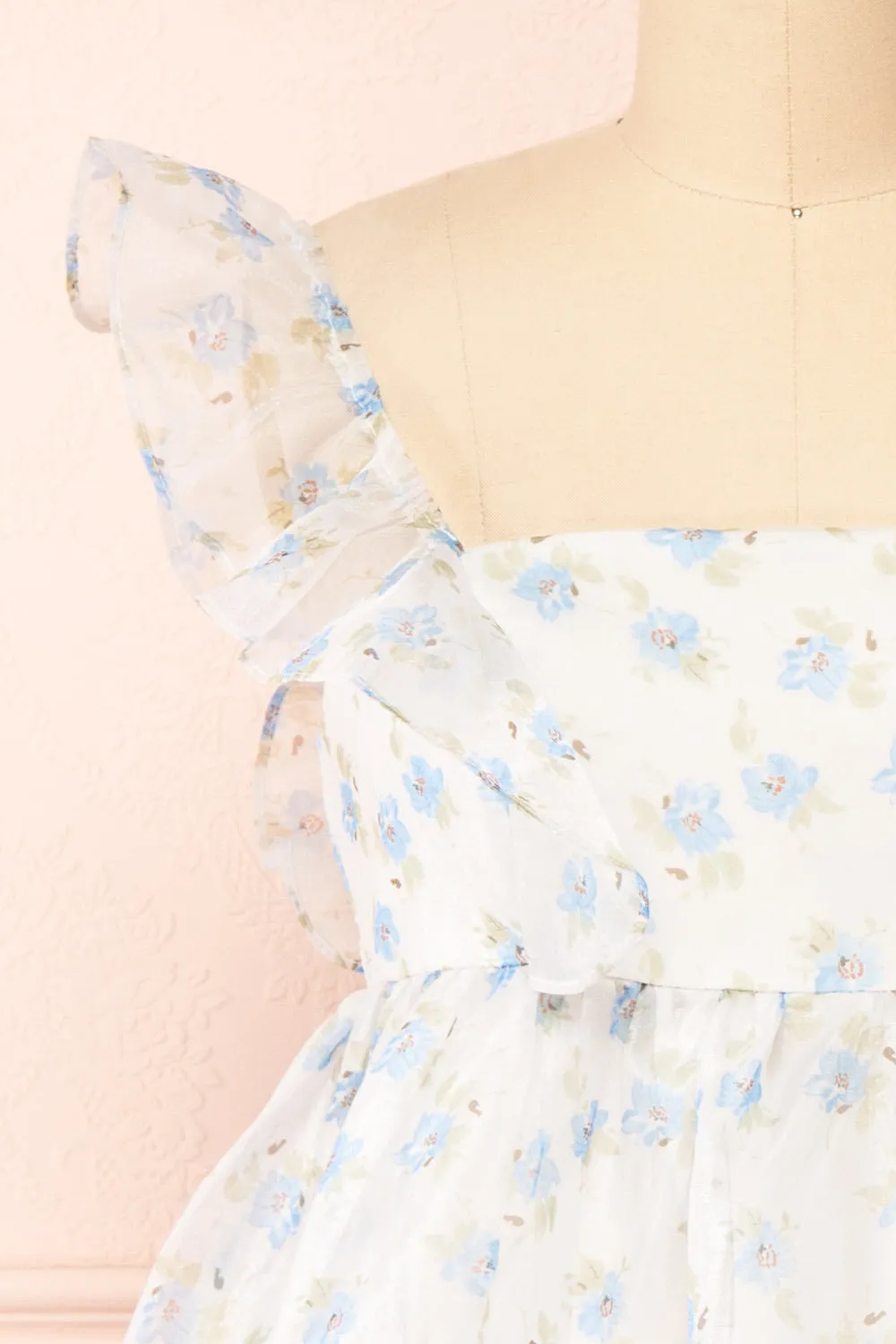 Alicia | Short Floral Babydoll Dress