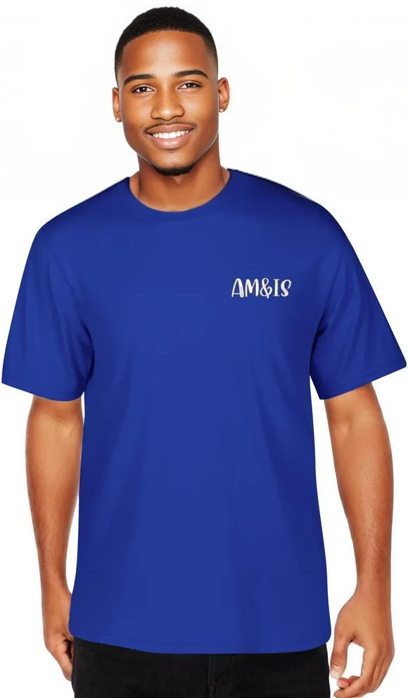 Am&Is Embroidered Unisex Cotton T-shirt