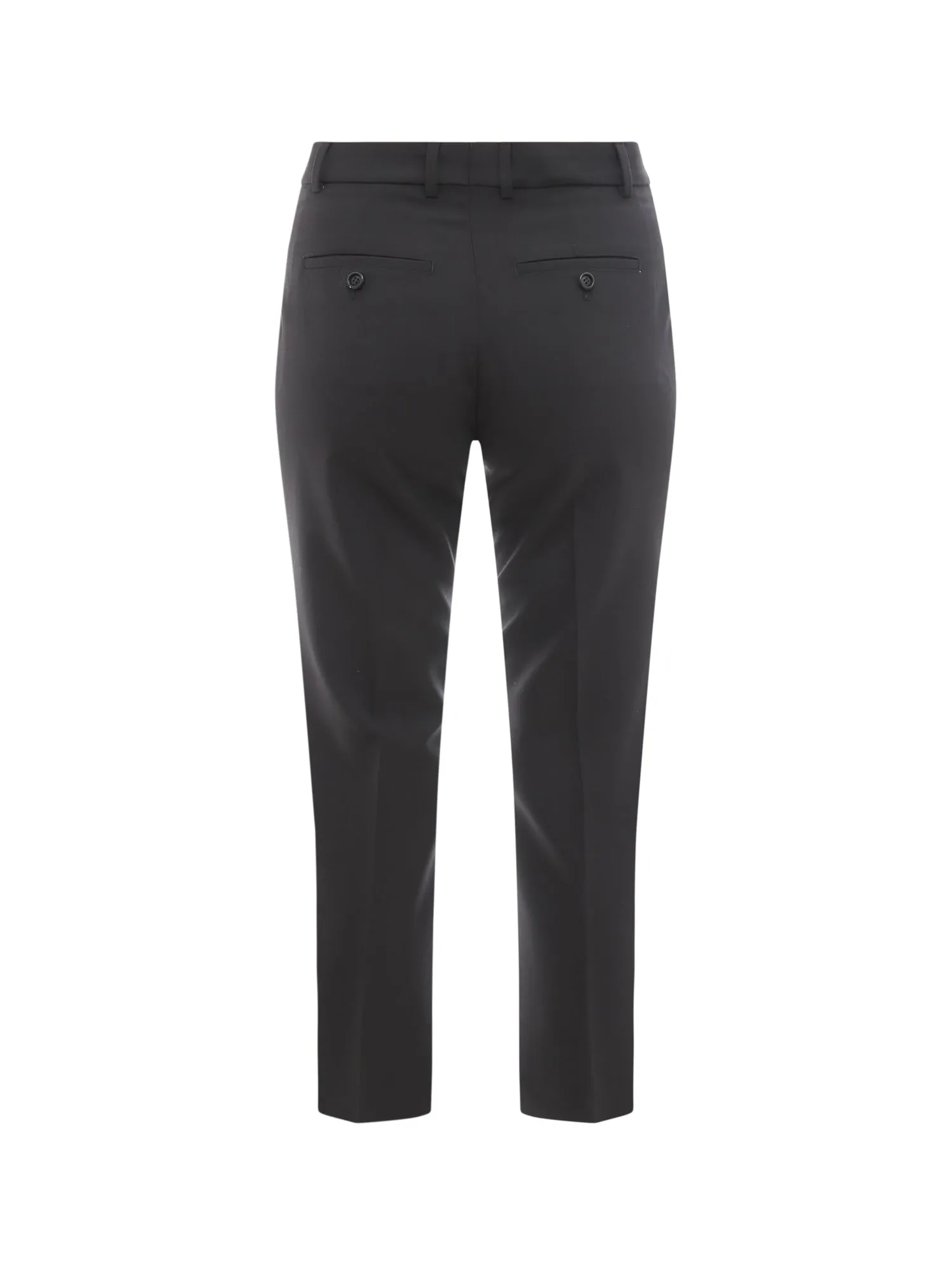 AMI Mid-Rise Cropped Flared Trousers