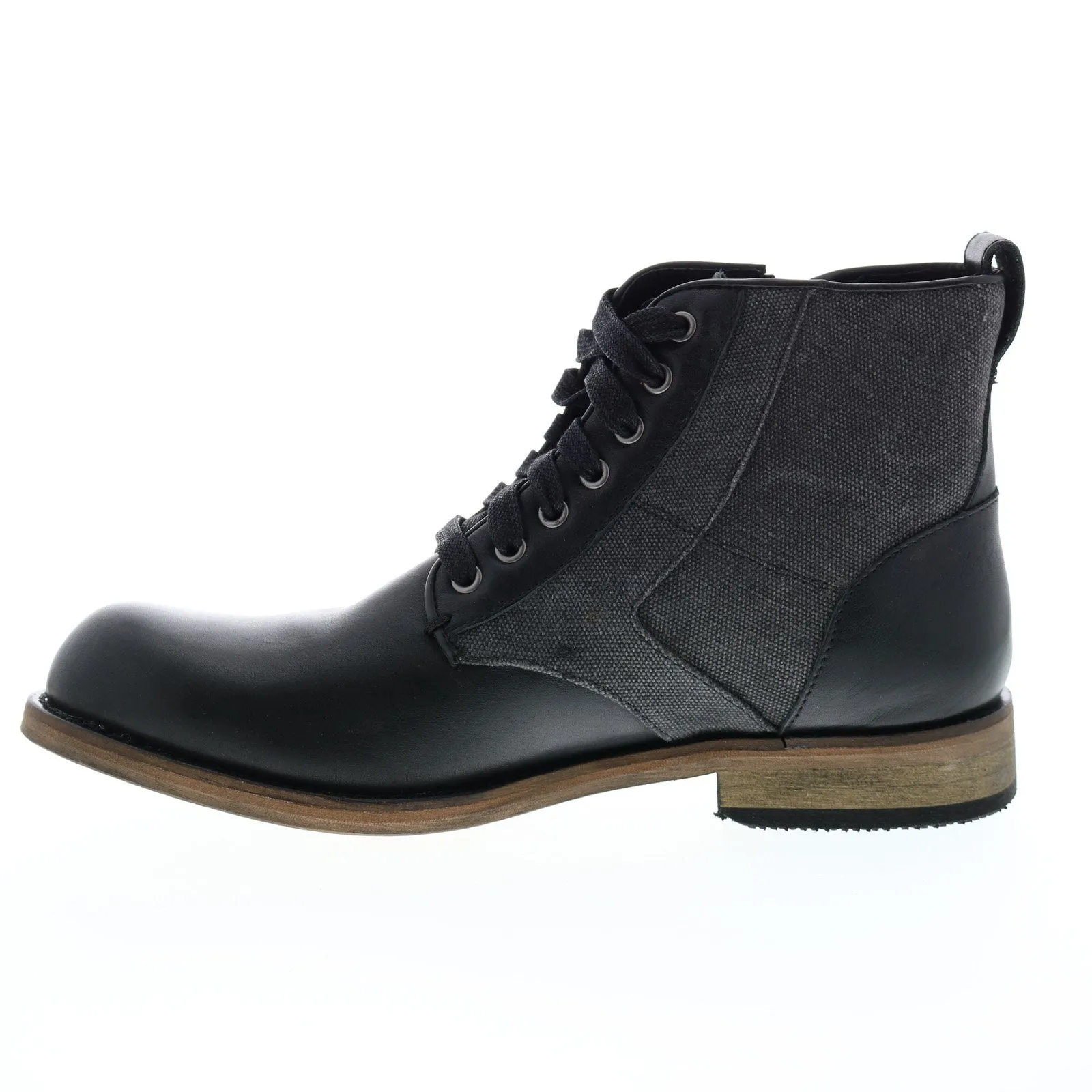 Andrew Marc Forest AMFORSTL-0631 Mens Black Leather Casual Dress Boots