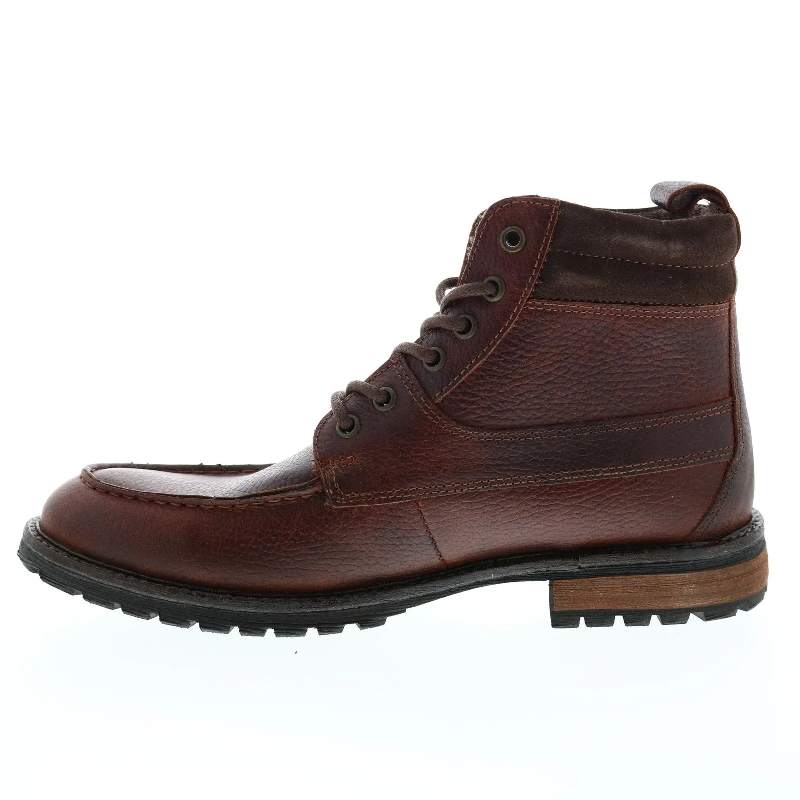 Andrew Marc Yates NYYATESG-6360 Mens Burgundy Leather Casual Dress Boots