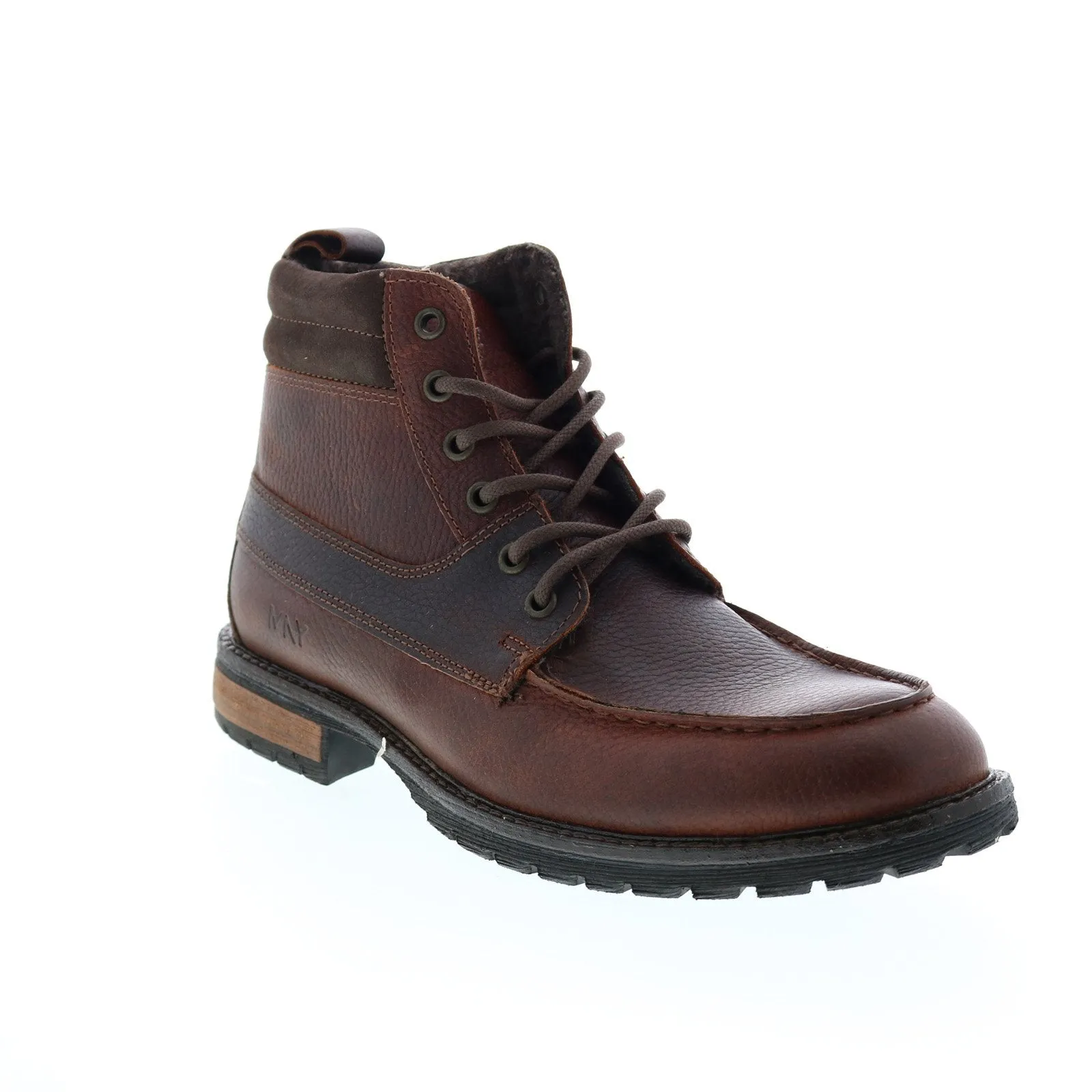 Andrew Marc Yates NYYATESG-6360 Mens Burgundy Leather Casual Dress Boots