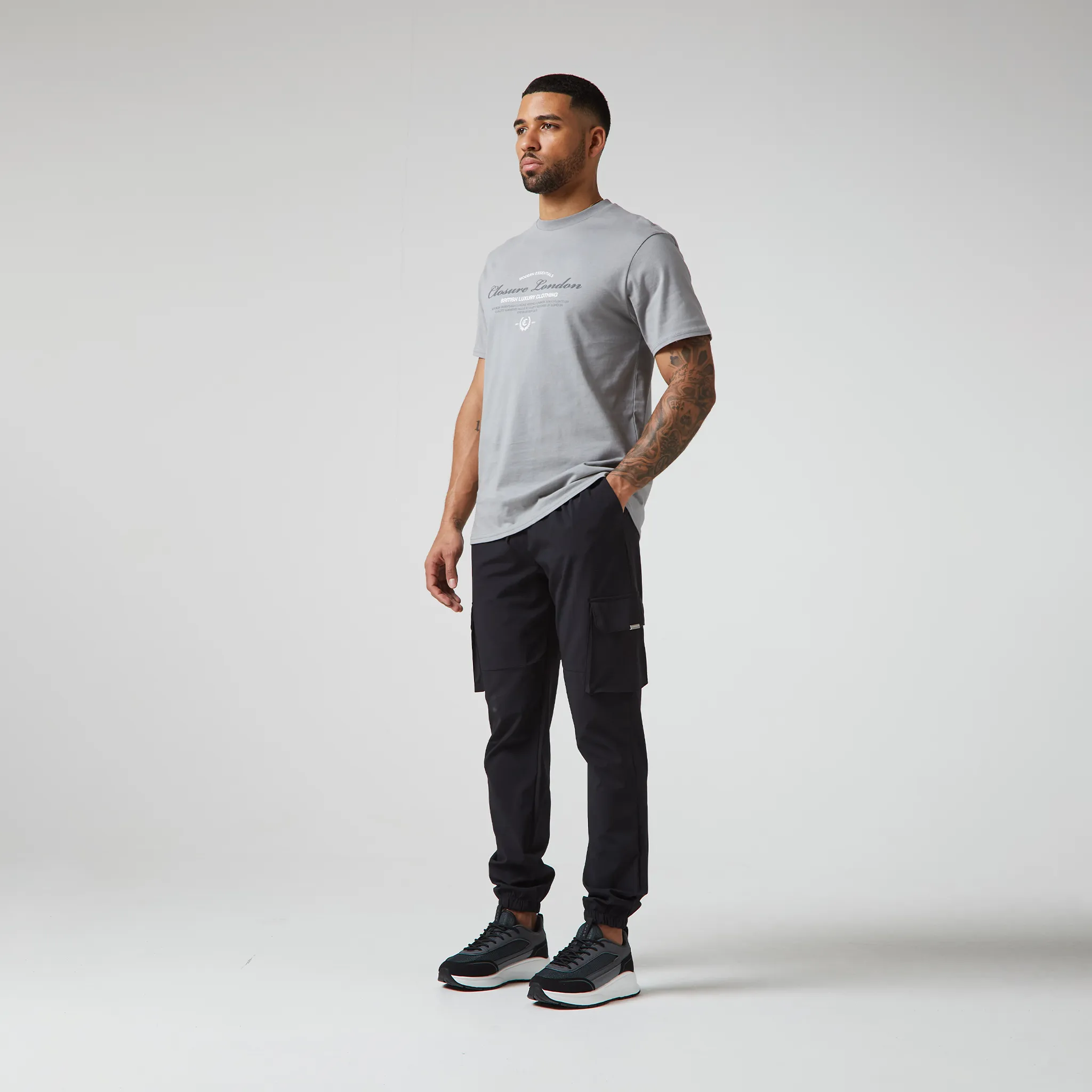 Arch Luxe T-Shirt | Grey