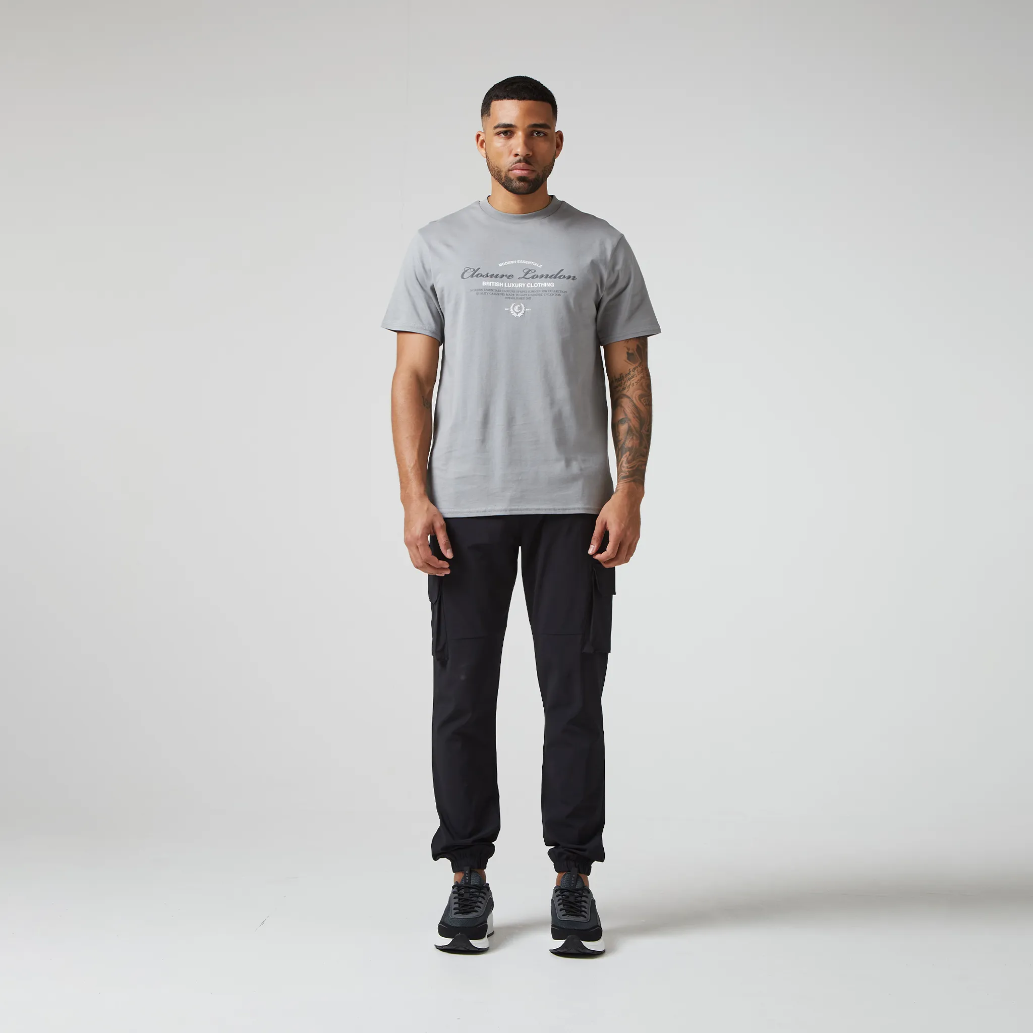 Arch Luxe T-Shirt | Grey