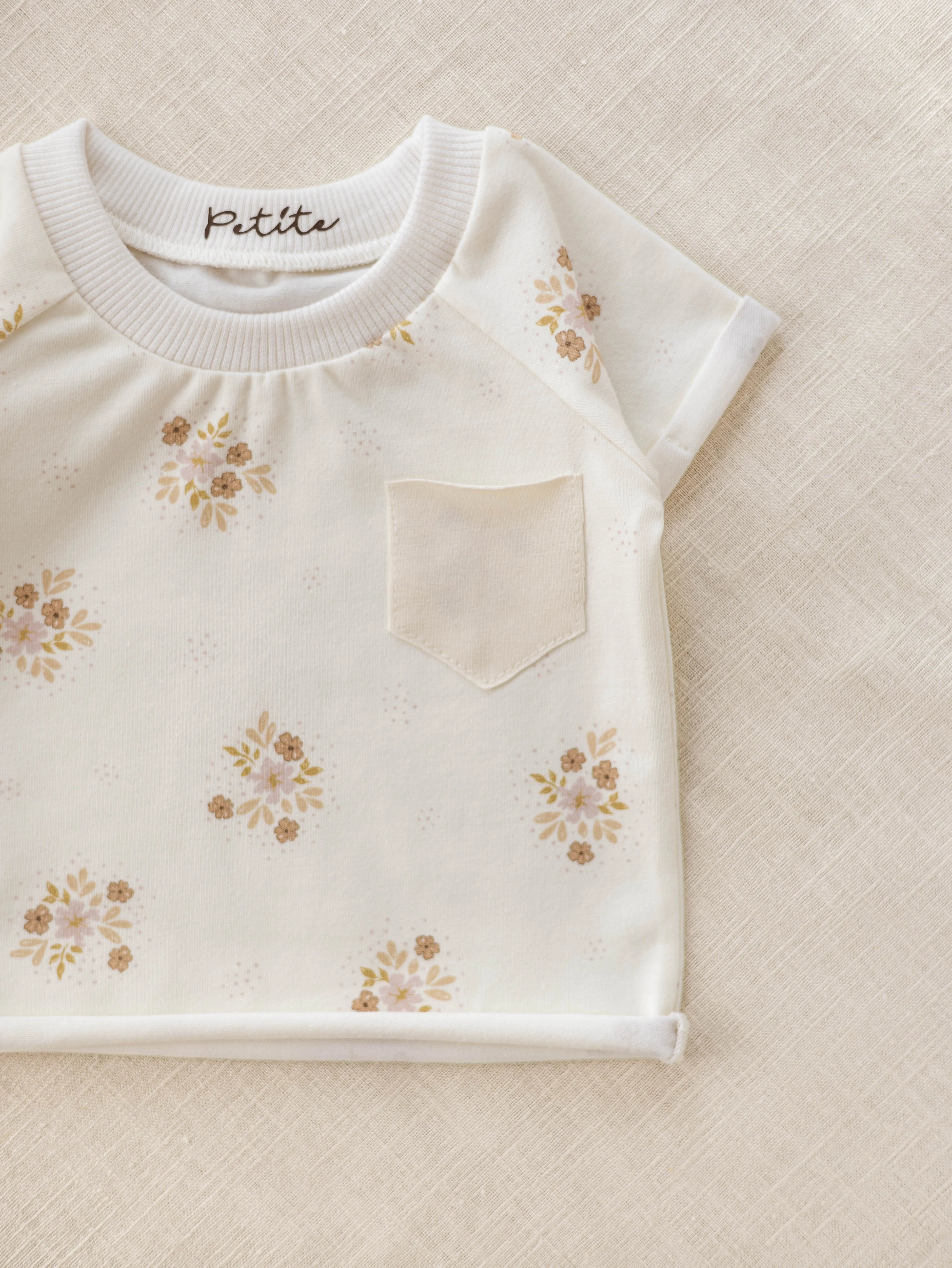 Baby t-shirt / Flowers & Dots