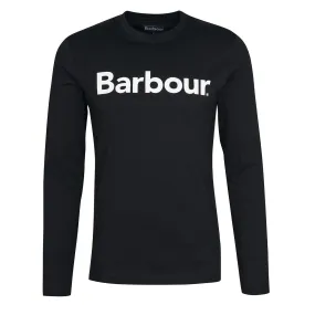 Barbour L/S Logo T-Shirt Black