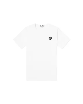 Basic Heart T-Shirt - White / Black