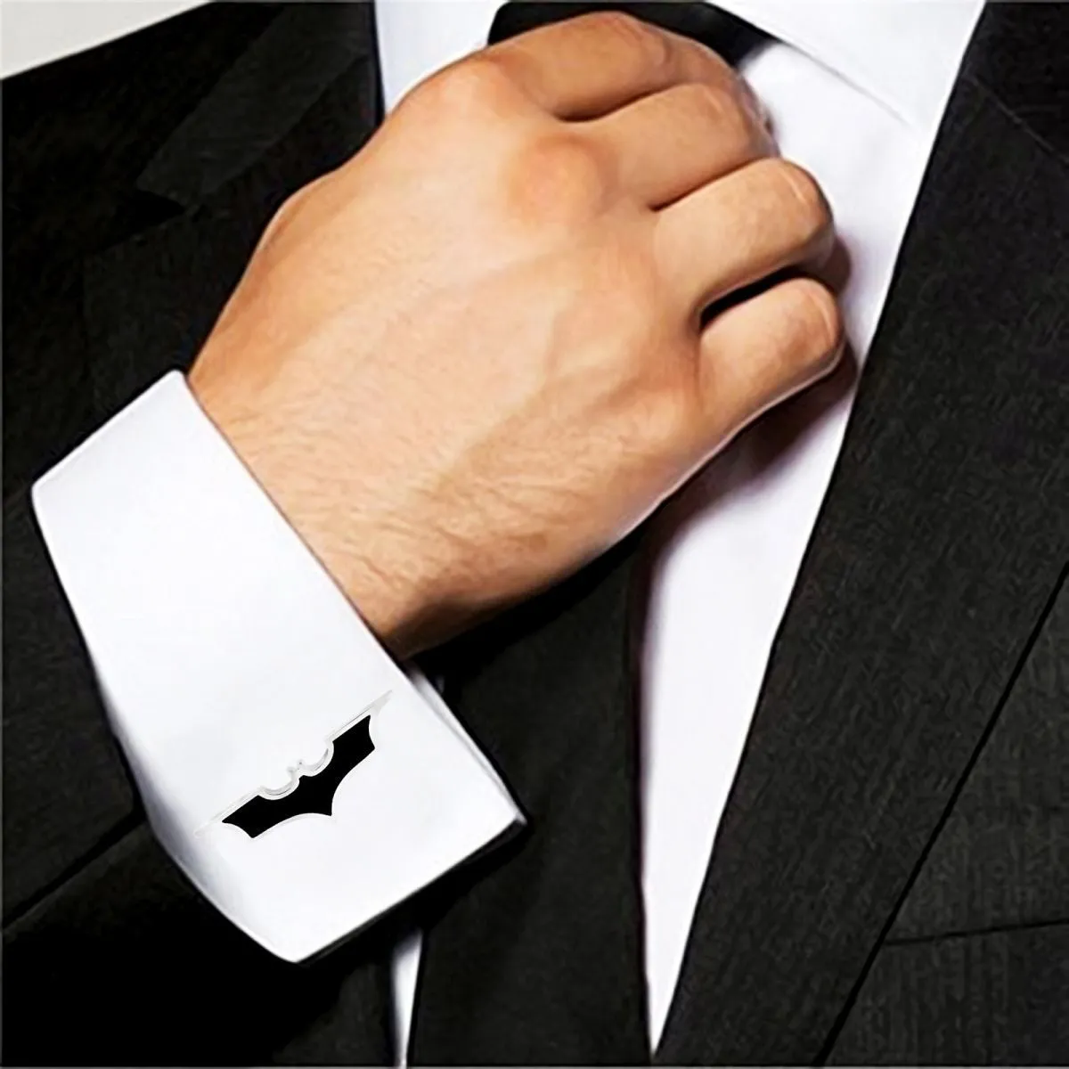 Black Batman Cufflinks In Box