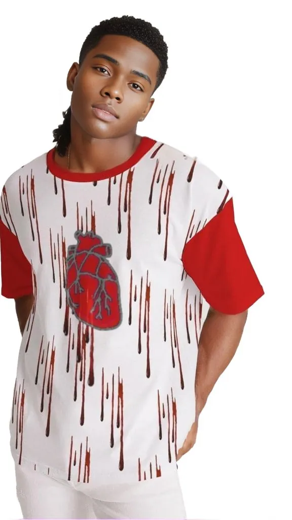 Bleeding Heart  Men's Premium Heavyweight Tee