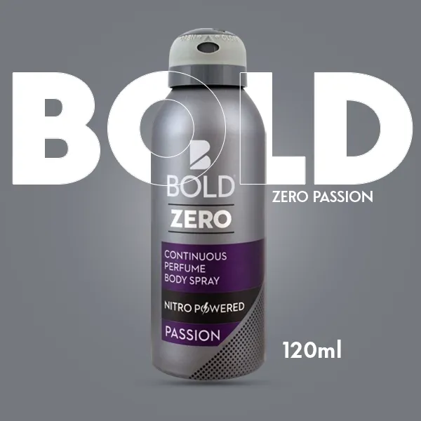 Bold Zero Passion Perfume Body Spray 120ml