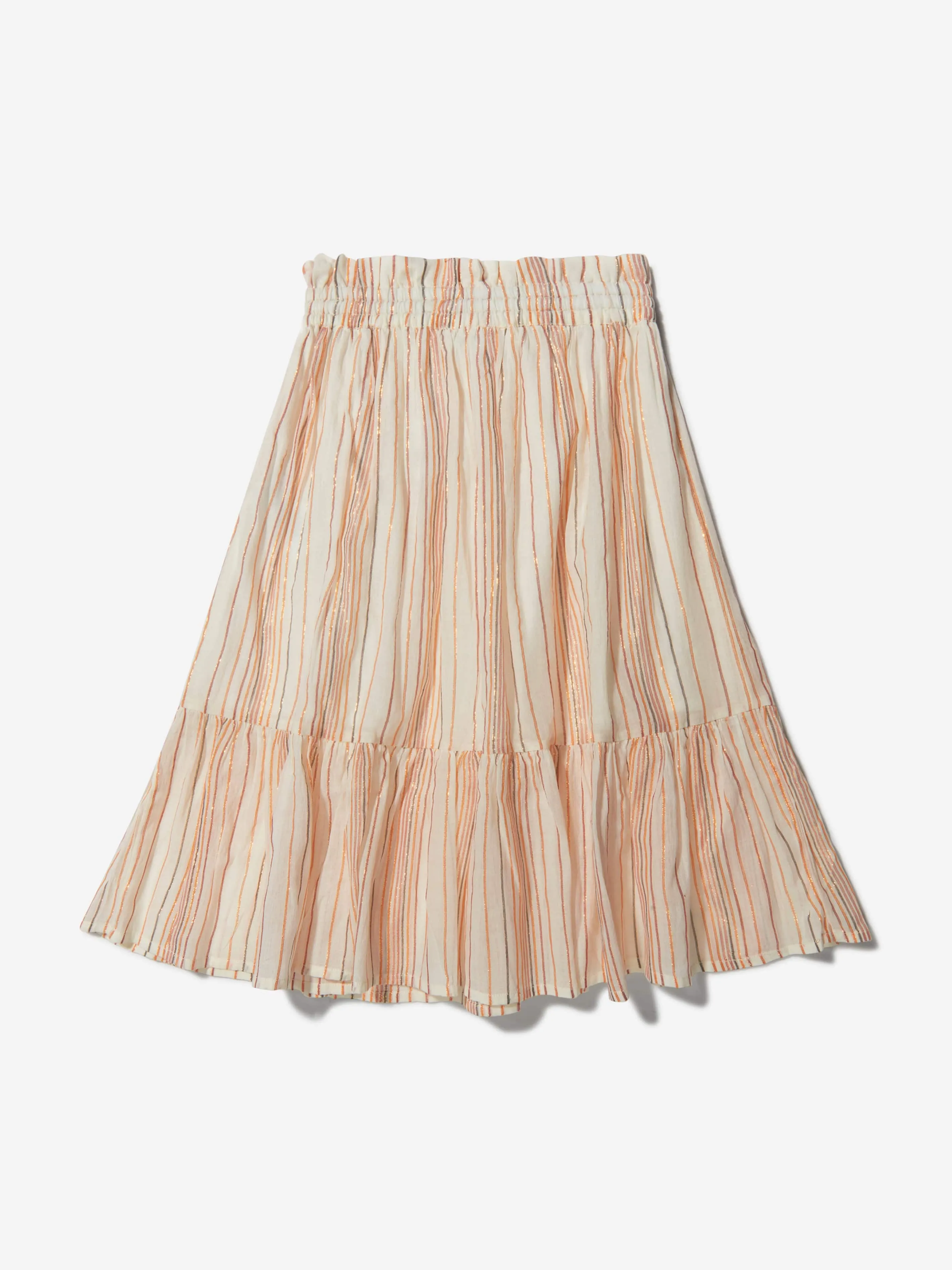 Bonpoint Girls Cotton Striped Fla Skirt