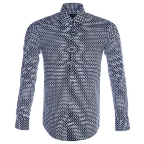 BOSS Jango Print Shirt in Navy Print