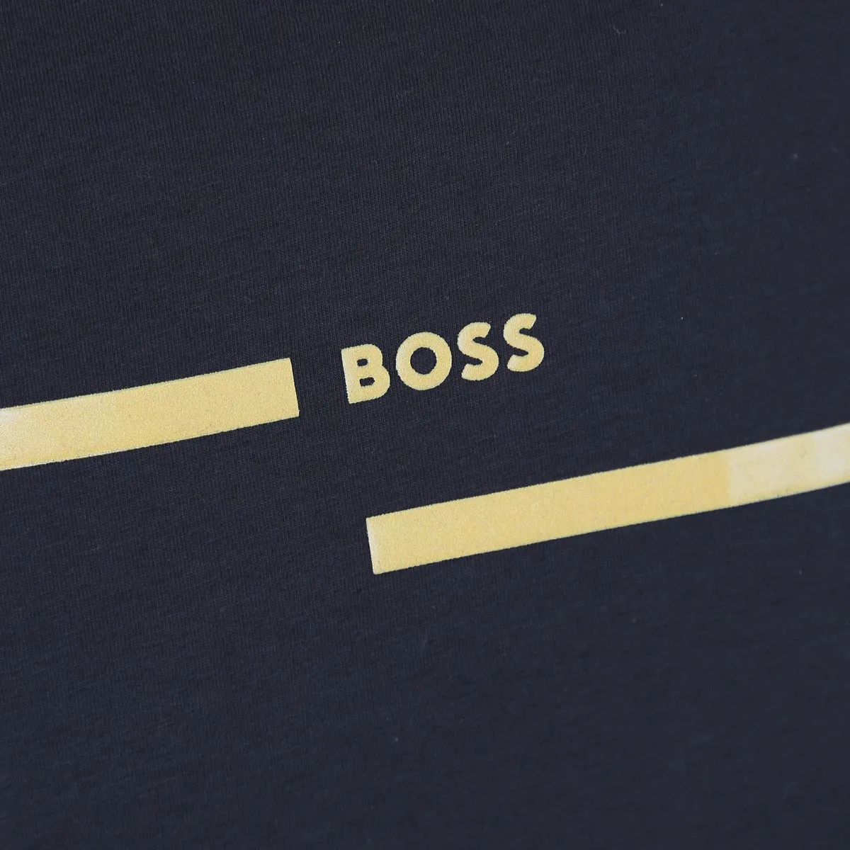 BOSS Tee 4 T-Shirt in Navy & Gold