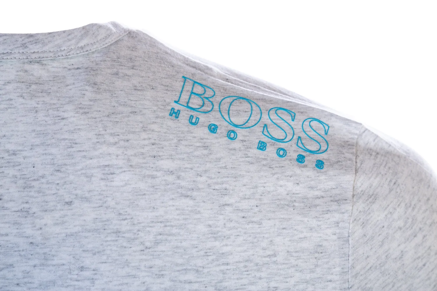 BOSS Tee T shirt in Light Grey Marle