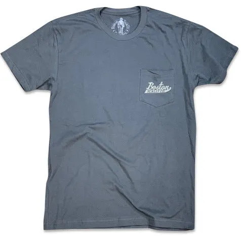 Boston Scally The Industrial Pocket Tee T-Shirt - Metal Grey