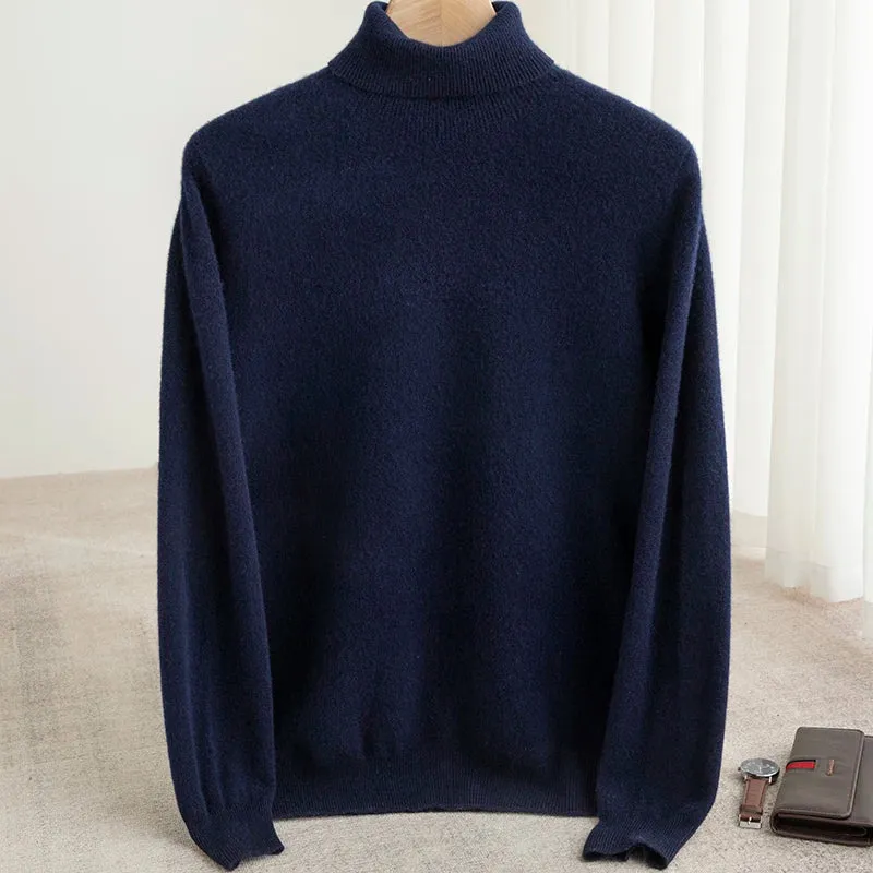 Business wool turtleneck sweater