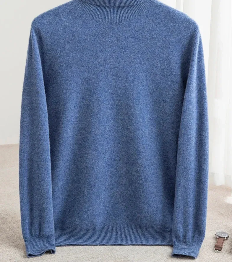 Business wool turtleneck sweater