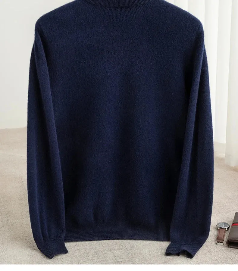 Business wool turtleneck sweater