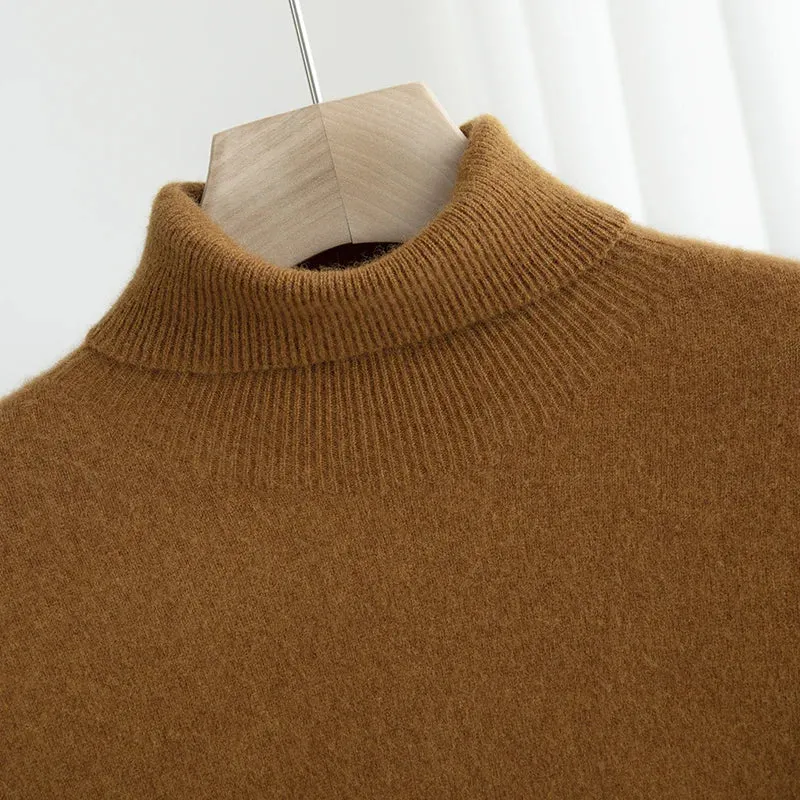 Business wool turtleneck sweater