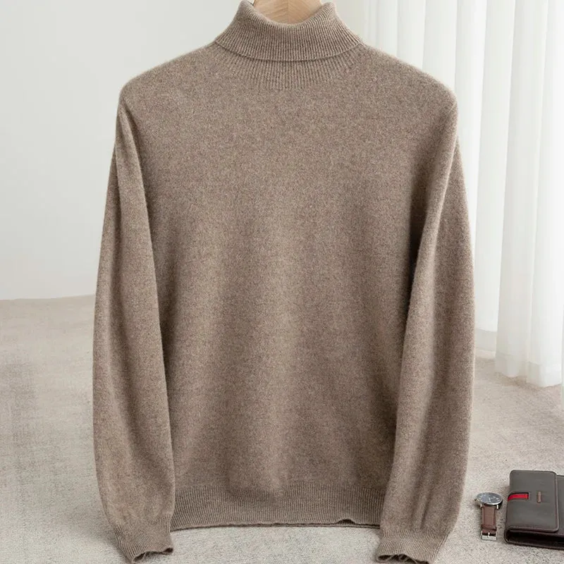 Business wool turtleneck sweater