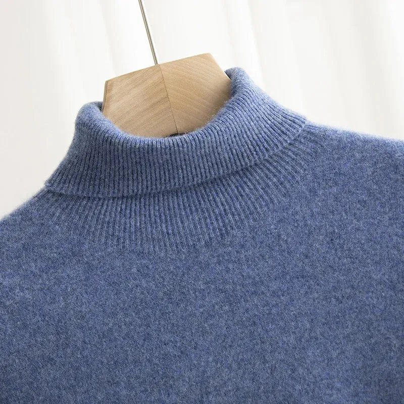 Business wool turtleneck sweater