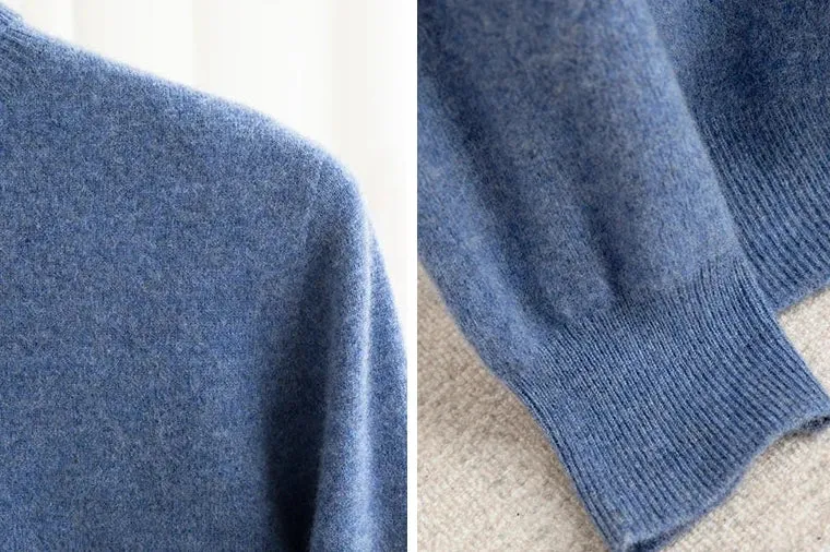 Business wool turtleneck sweater