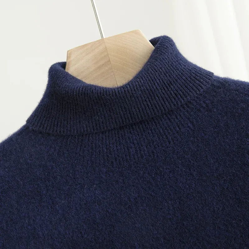 Business wool turtleneck sweater