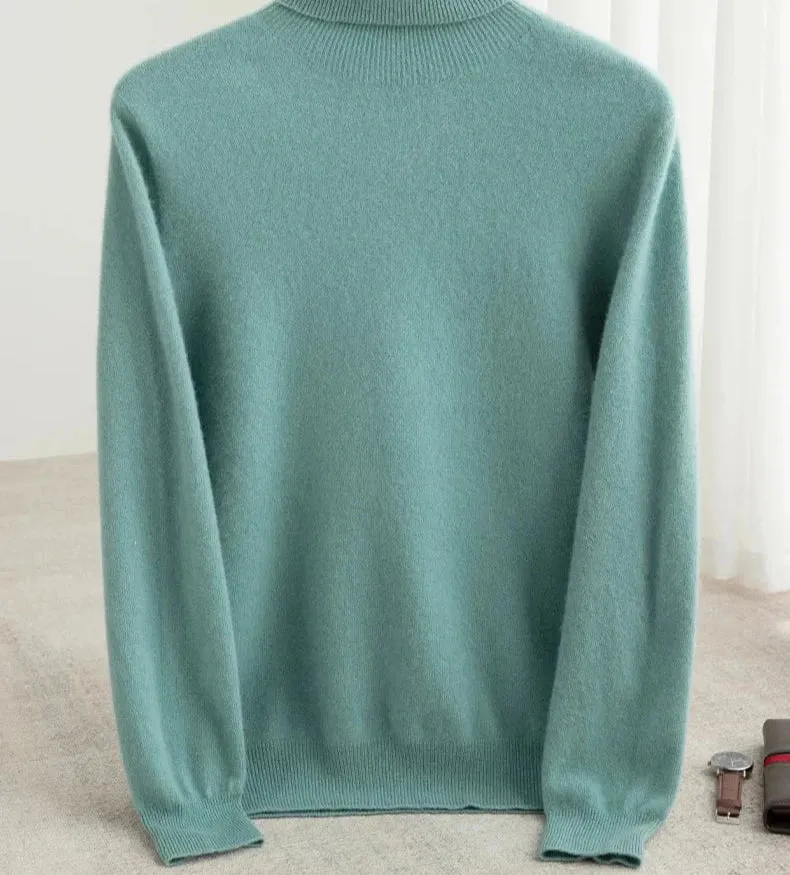 Business wool turtleneck sweater