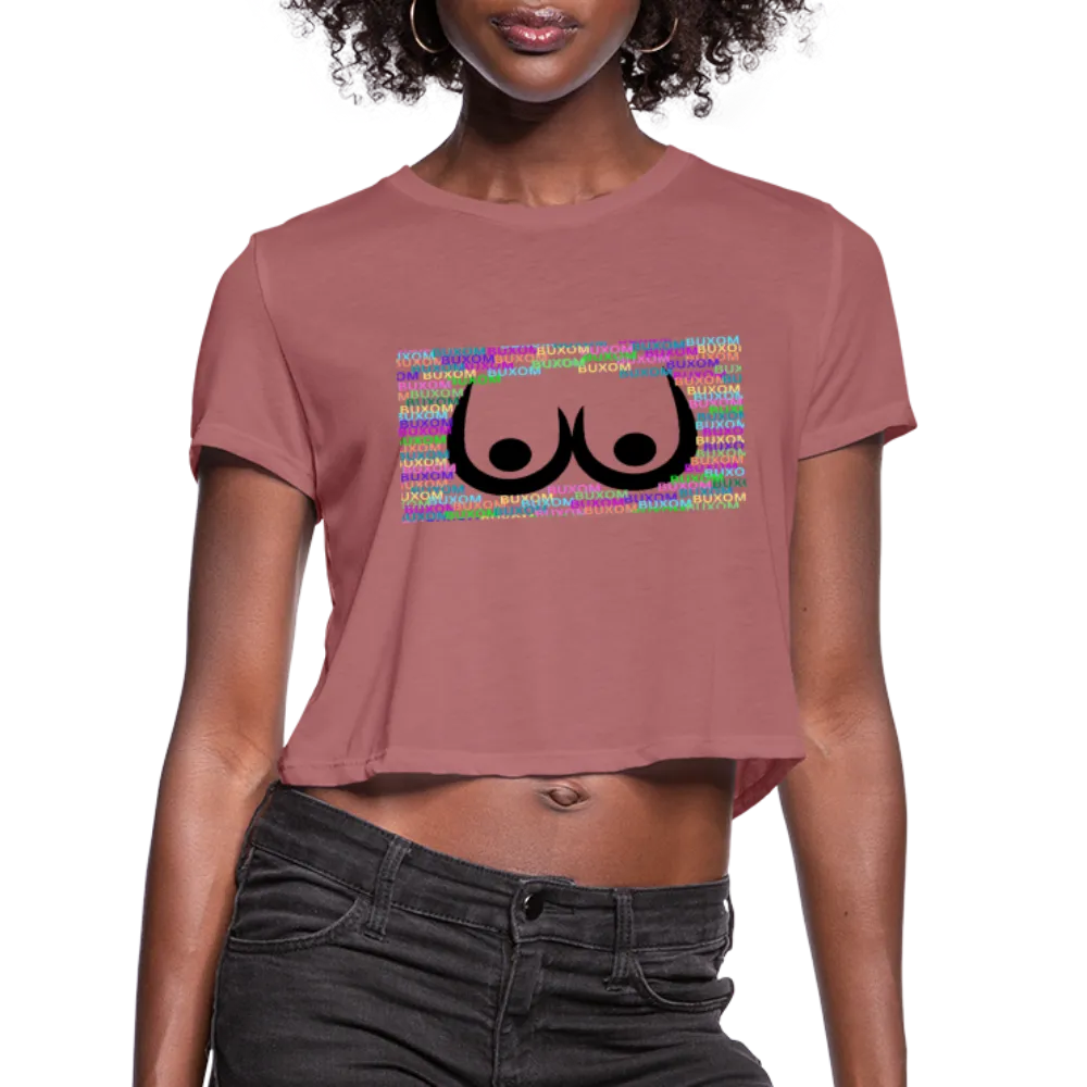 Buxom Women's Cropped T-Shirt - Ships from The US