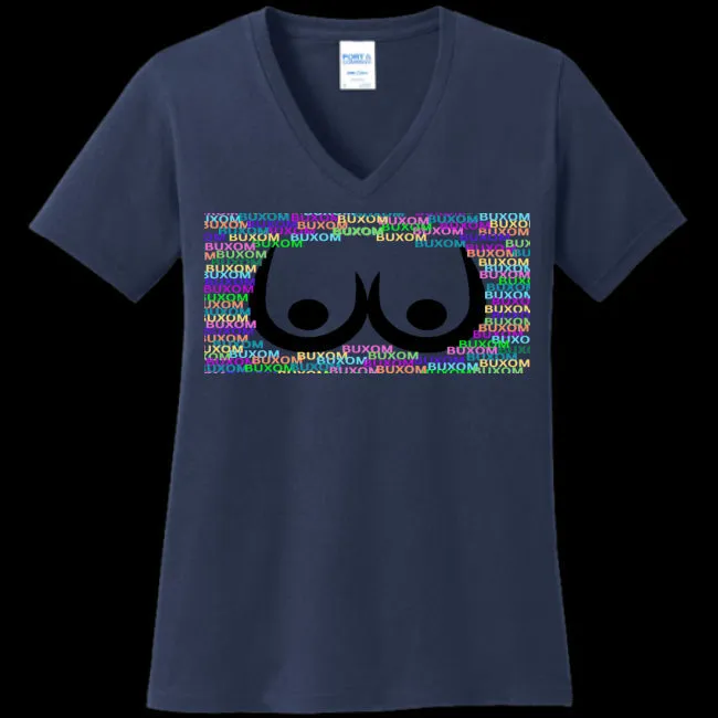 Buxom Women's V-Neck Tee -Ships from The US