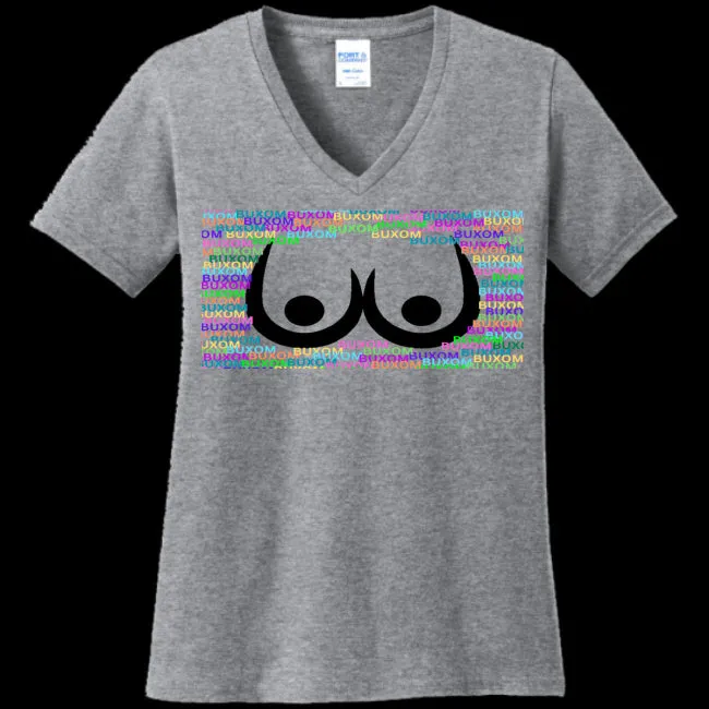 Buxom Women's V-Neck Tee -Ships from The US