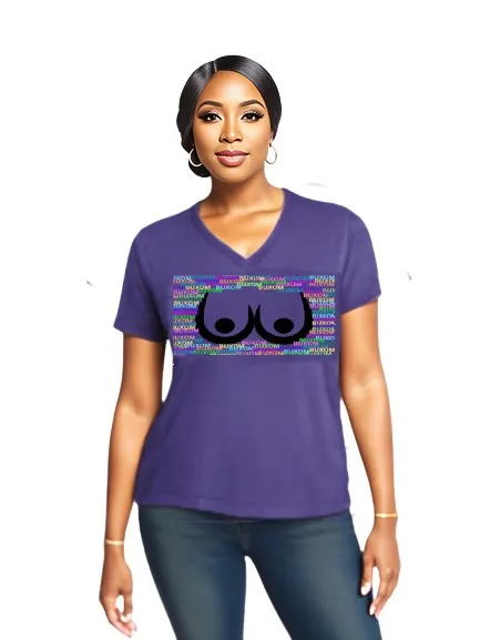 Buxom Women's V-Neck Tee -Ships from The US