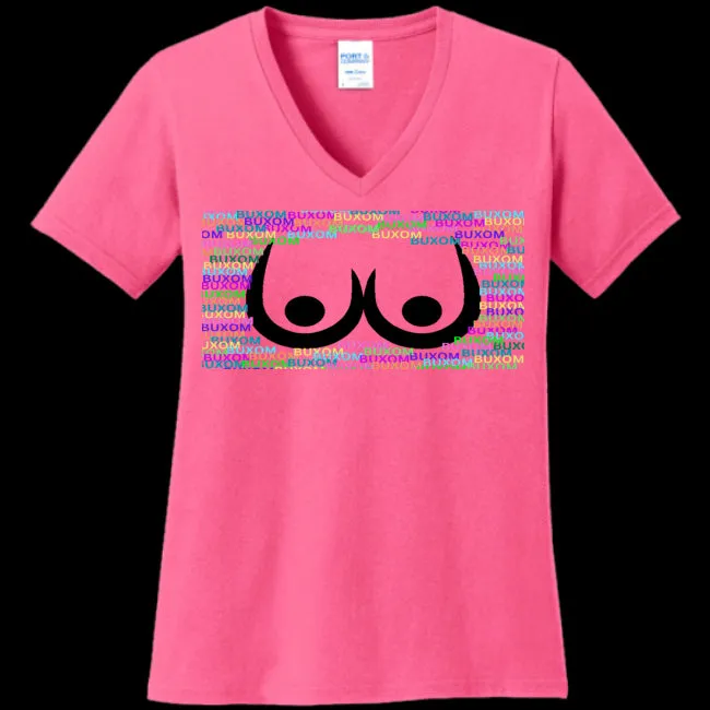 Buxom Women's V-Neck Tee -Ships from The US