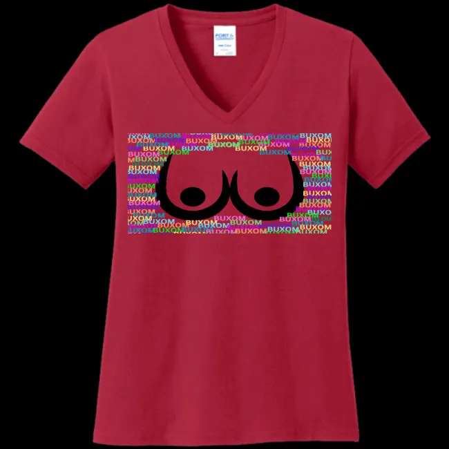 Buxom Women's V-Neck Tee -Ships from The US