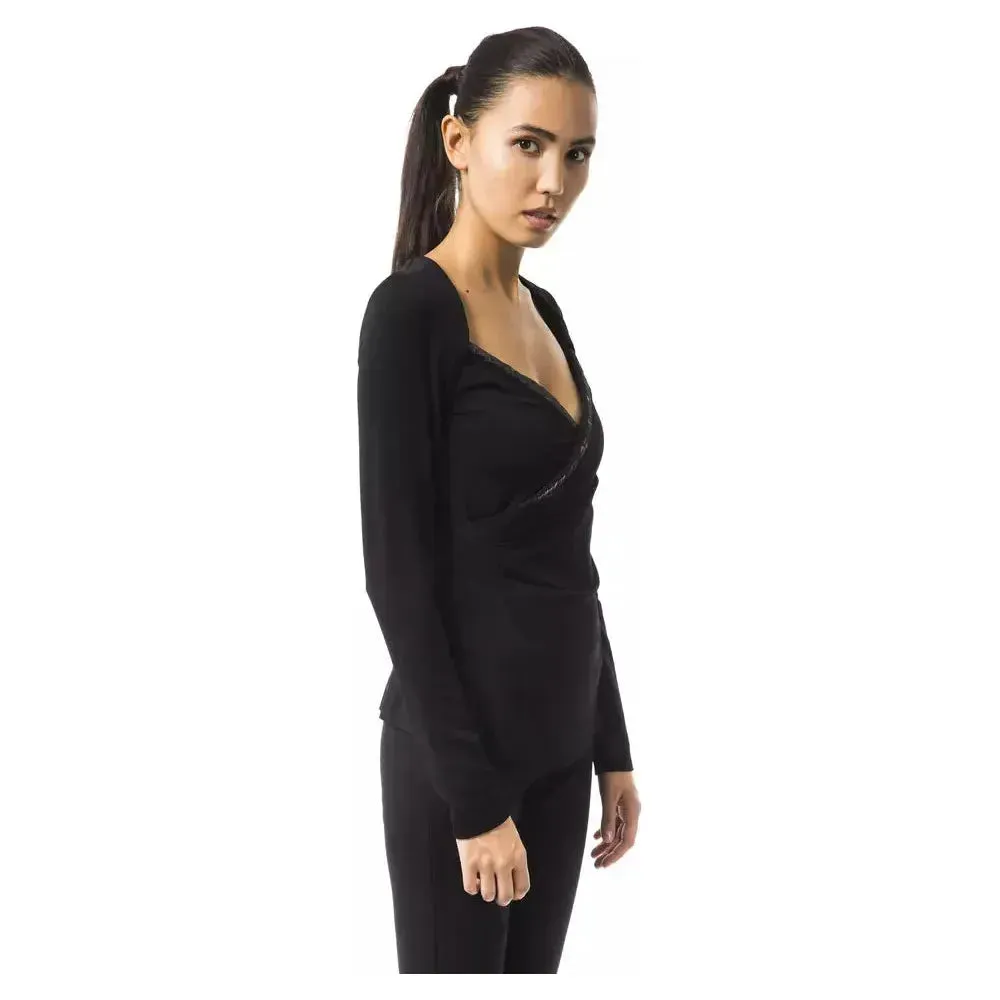 BYBLOS Black Viscose Women Top