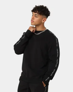 Calvin Klein Contrast Tape Crewneck CK Black