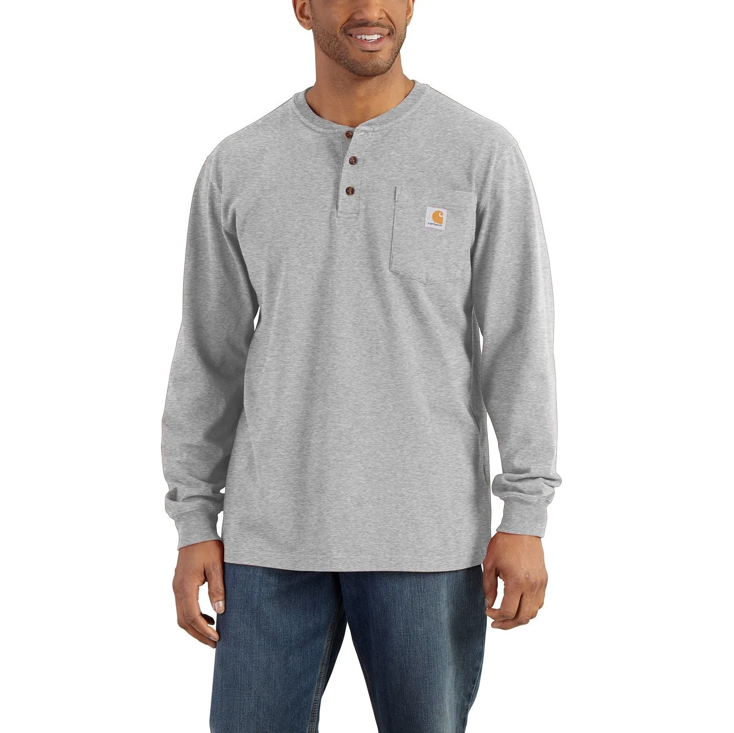 Carhartt Men's Long Sleeve Pocket Henley