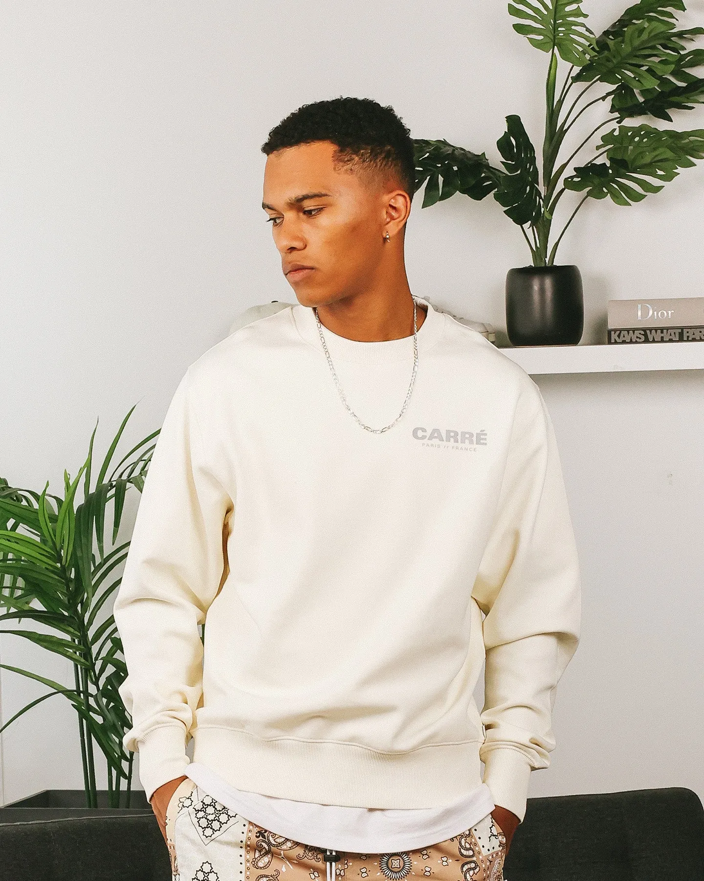 Carré Motion Crewneck Off White