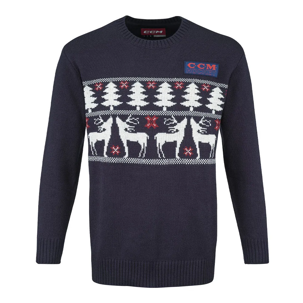 CCM ADULT NAVY UGLY SWEATER