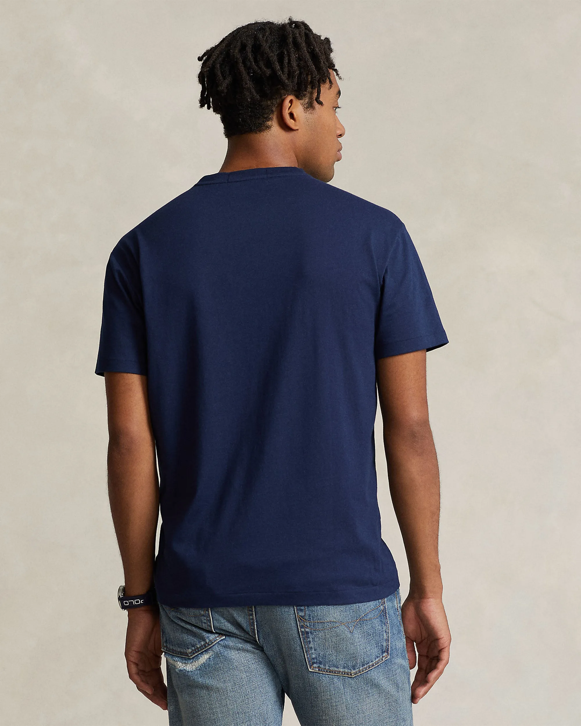 Classic Fit Polo Sport Jersey T-Shirt - Navy