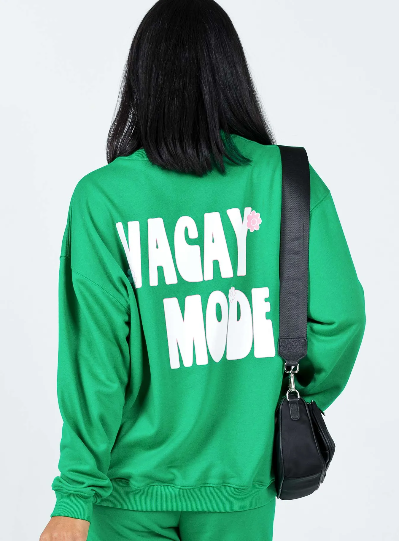 Club Basic Crewneck Sweatshirt Green