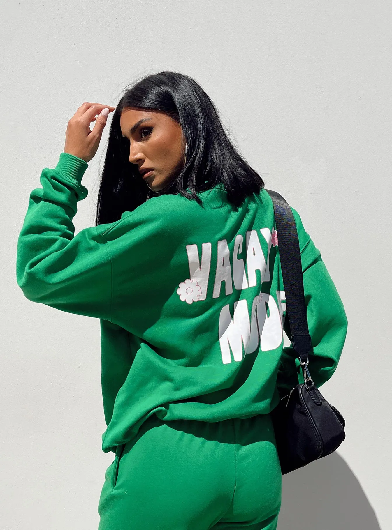 Club Basic Crewneck Sweatshirt Green