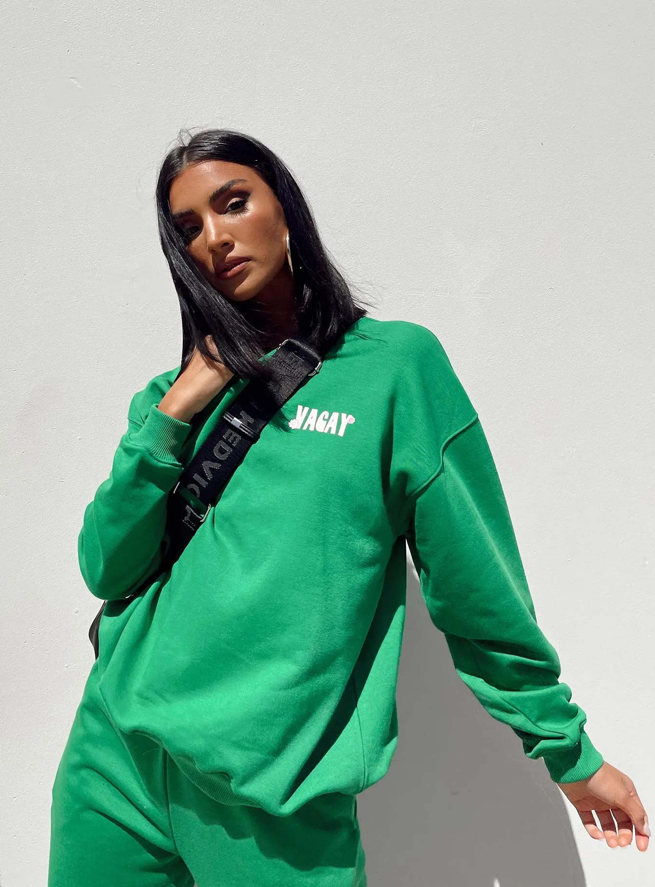 Club Basic Crewneck Sweatshirt Green