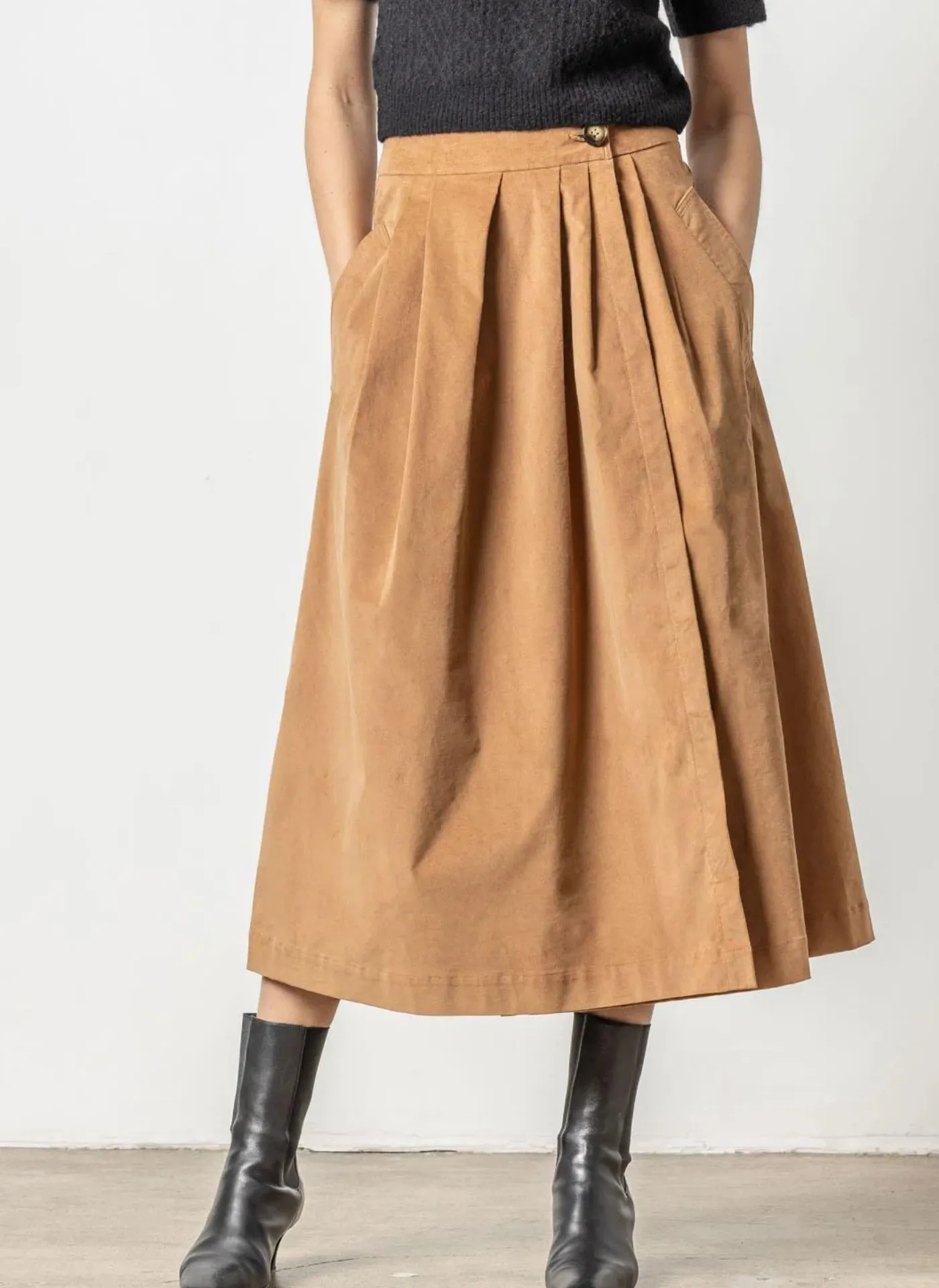 Corduroy Wrap Skirt