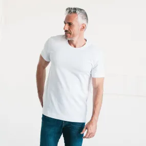 Core T-Shirt –  Pure White Cotton Jersey