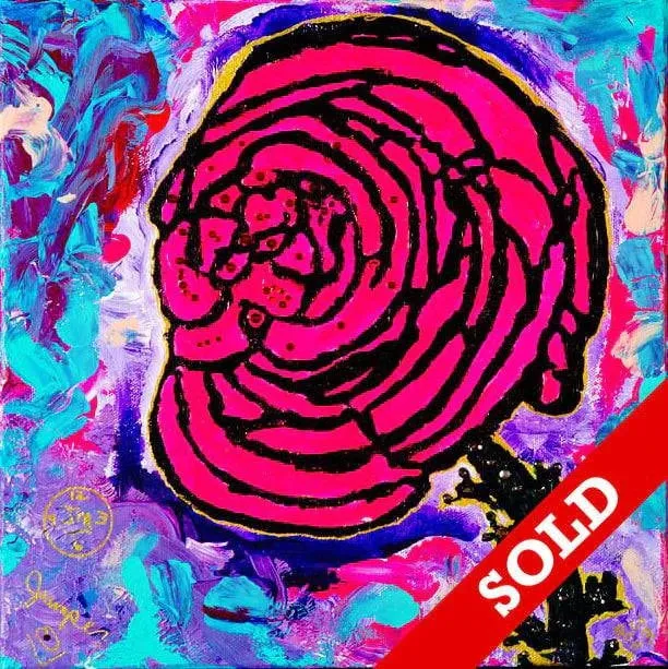 Cotton Candy Rose - Original Painting - SOLD