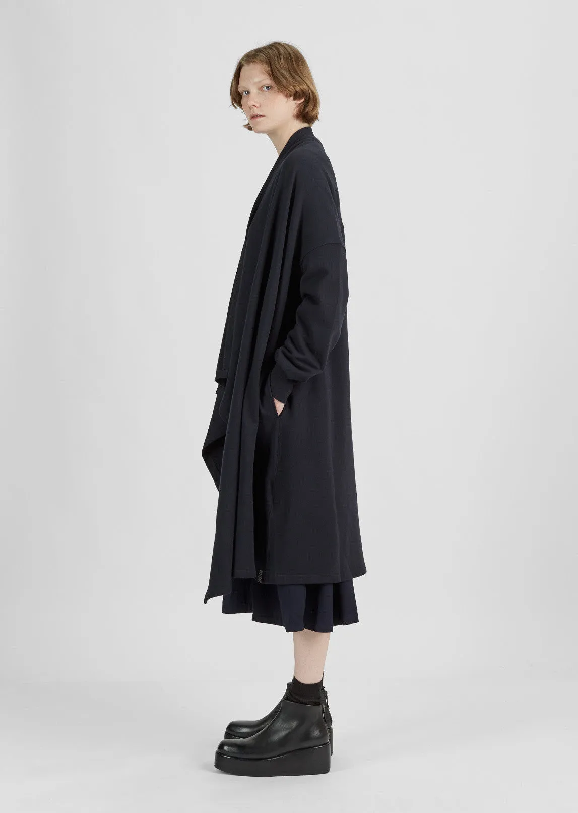 Cotton Shawl Collar Coat