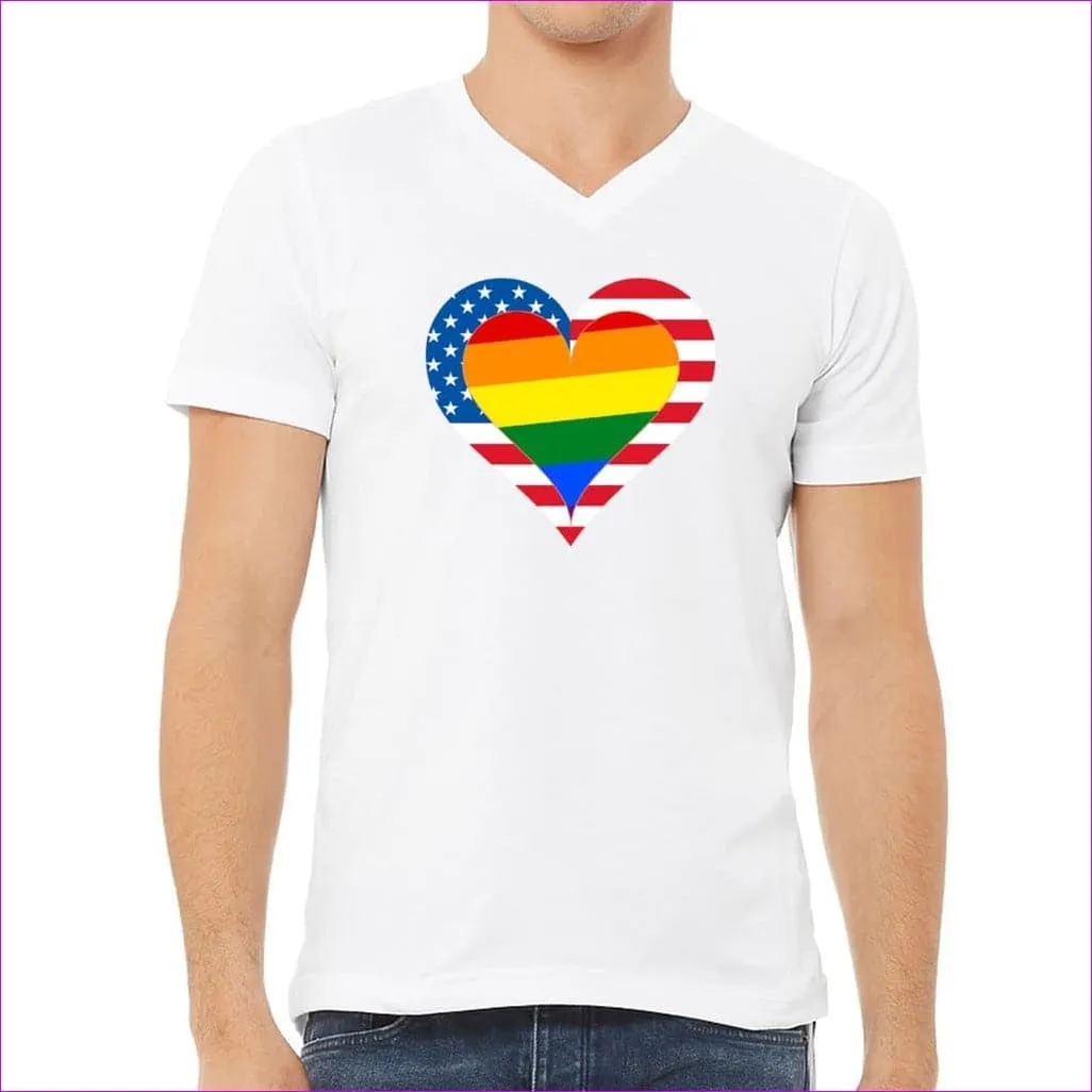 Country & Pride Love Unisex Jersey V-Neck Tee