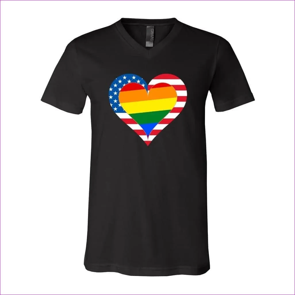 Country & Pride Love Unisex Jersey V-Neck Tee